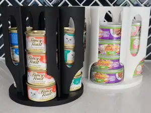 Cat Wet Food Can Holder Lazy Susan 3oz & 5.5oz