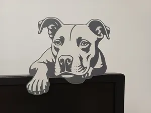 Pitbull on Monitor with Stand