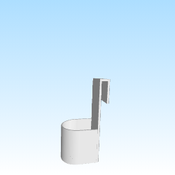 Toothbrush holder shower glass