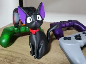Jiji Cat Figurine – Articulated Neck Model