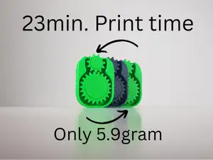 Gear Loop Fidget/23min. Print time/Only 5.9 gram