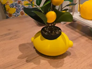 Übertopf Zitrone, Blumentopf Zitronen Form Lemon