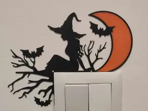 halloween light switch witch