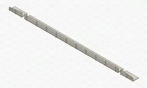 Bahnsteigkante Modellbahn Spur N 1:160 / N Scale platform edge