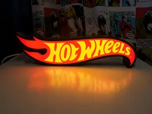 Letrero luminoso hotwheels