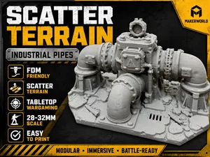 Scatter Terrain Industrial Pipes Tabletop-Gelände