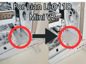 Bottom cover for Lian Li O11D Mini V2