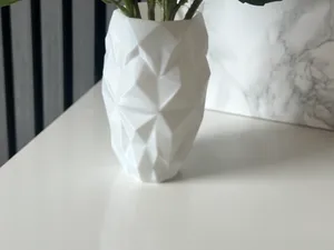 Moderne Low-Poly Vase | Fast Print