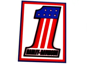 Harley Davidson 1 Logo relief sculpture