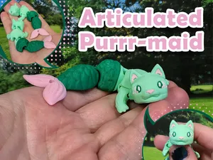 Articulated Purrr-maid (Cat Mermaid) Flexi