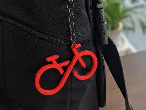 Minimal Bicycle Keychain