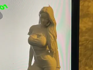 standing woman model 95mm tall no ams