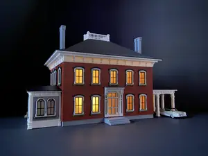 Индустриальные сцены для 3D-печати: заводы, станции, цеха
