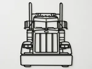 Peterbilt 379 Front Wall Art