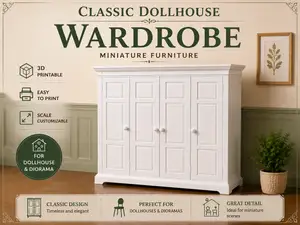 Classic Dollhouse Wardrobe