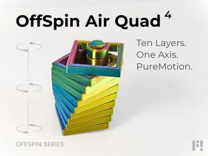 OffSpin Air Quad4 – 10‑Layer Axis Spinner (No AMS)