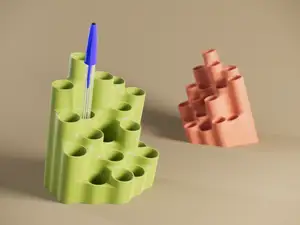 Penora - Organic shaped pen and brush holder