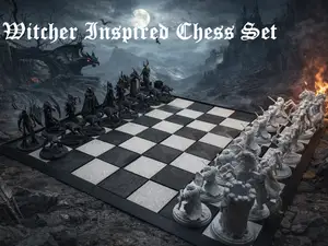 Witcher inspired chess set