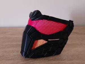 Cyber inspired half mask with Visor