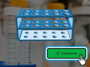 Test tube rack - customizable