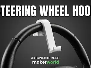Car Steering Wheel Mount: Park & Watch (Phone/Tab)