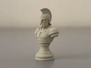 armored Spartan chess piece