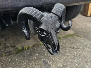RAM skeleton head insert for trailer hitch