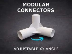Customizable 3-Way Connector – Adjustable XY Angle