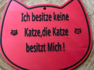 Cat door sign