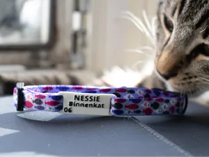 Customizable Cat ID Tag for 1 cm collar