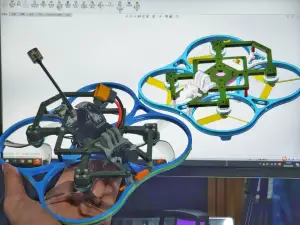 穿越机打印机架 3.5寸FPV 无人机 圈圈机