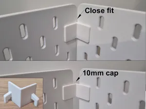 Two Skadis corner connectors, 90° angle