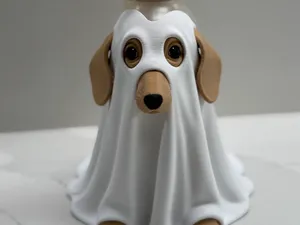 Dachshund Ghost Dog Halloweenie BBW Soap Holder