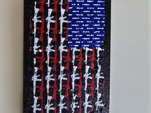 American flag keychain