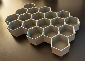hexagonal ice cube tray