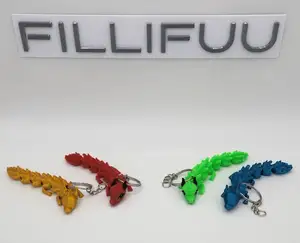 Flexi Cute Dragon Keychain