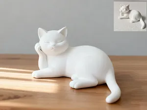 慵懒托腮喵