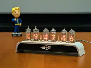 Fallout 4 Inspired VAULT-TEC Nixie Tube Clock