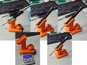 Universal heavy soldering iron stand
