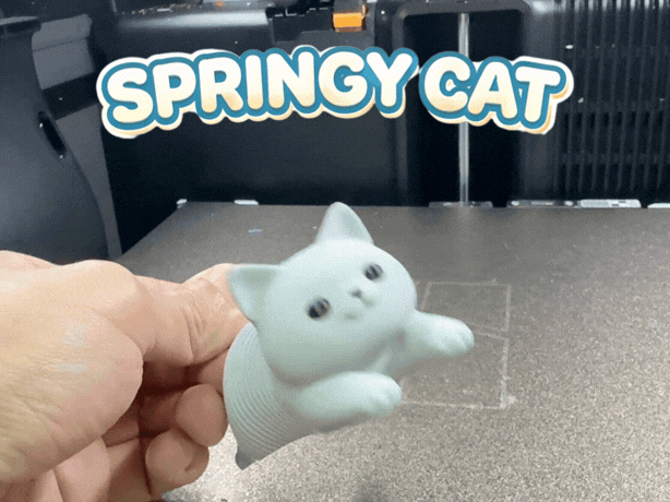 Springy Flexi Kitten Kids Toy Cat Fidget