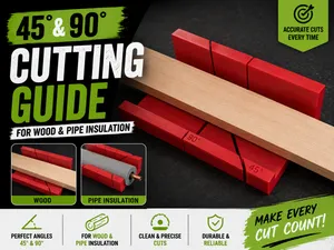 45° & 90° Cutting Guide for Pipes, Trim & Profiles