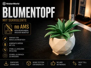 Blumentopf  mit Blume NOAMS