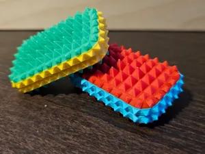 Sensory spiky fidget cards with magnets
