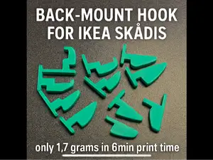 IKEA Skadis Rückwand zusätzliche Ablage Haken