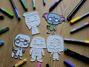 Harry Potter Collection DIY Coloring Craft Set