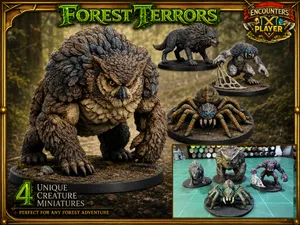 Forest Terrors: Owlbear & more DnD Pathfinder Mini