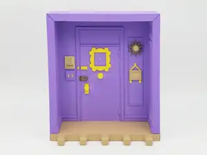 Monica's purple door - Friends themed key holder