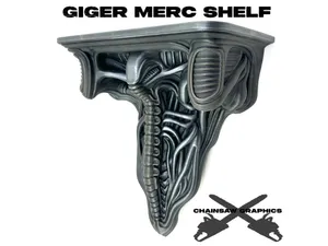 Giger Merc wall mounted shelf