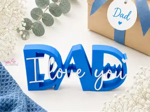 Schriftzug Dad I love you