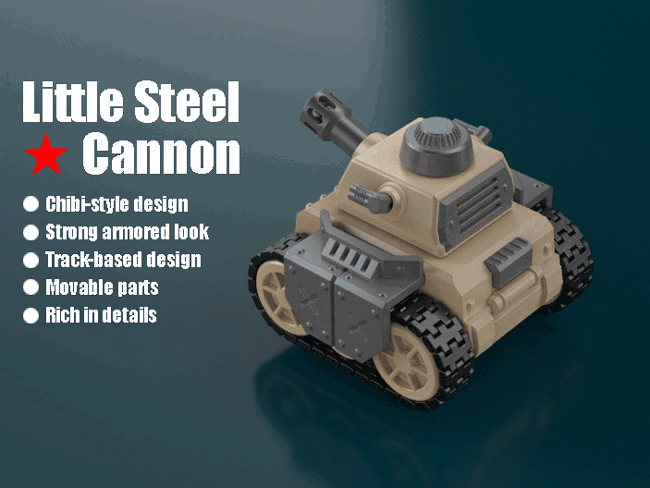 Little Steel Cannon – Q-style Mini Tank
